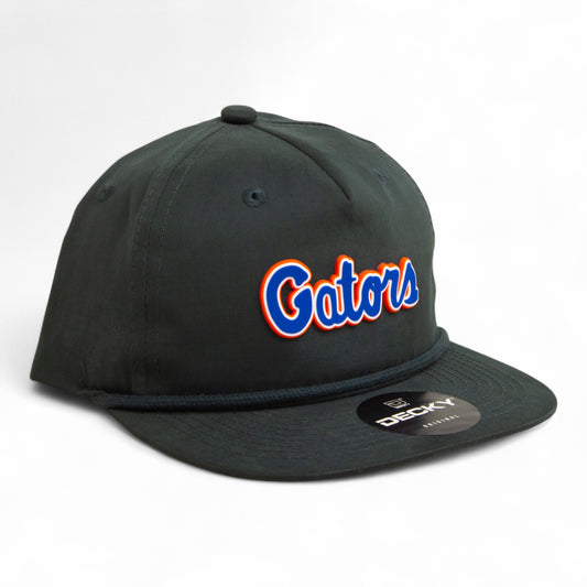 Florida Gators Script Blue 3D Classic Rope Hat- Charcoal