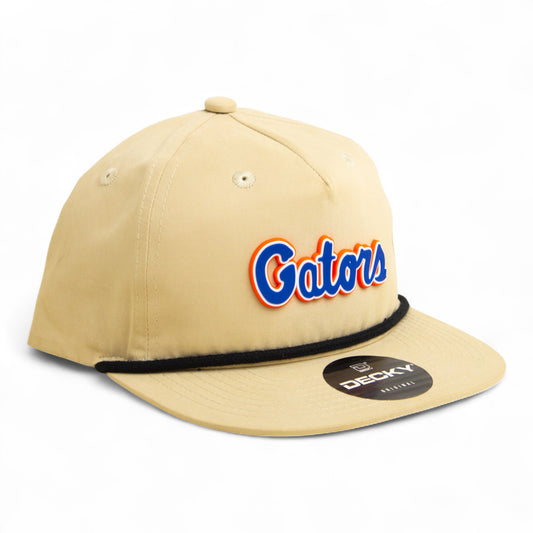 Florida Gators Script Blue 3D Classic Rope Hat- Birch/ Black