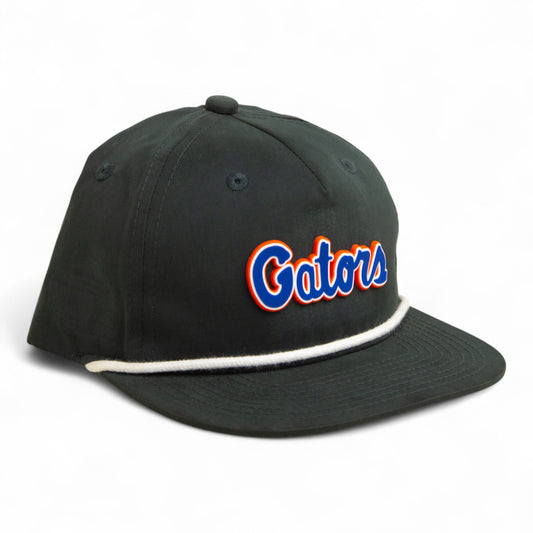 Florida Gators Script Blue 3D Classic Rope Hat- Charcoal/ White