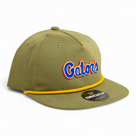 Florida Gators Script Blue 3D Classic Rope Hat- Loden/ Amber