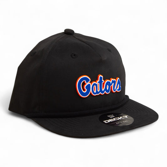 Florida Gators Script Blue 3D Classic Rope Hat- Black