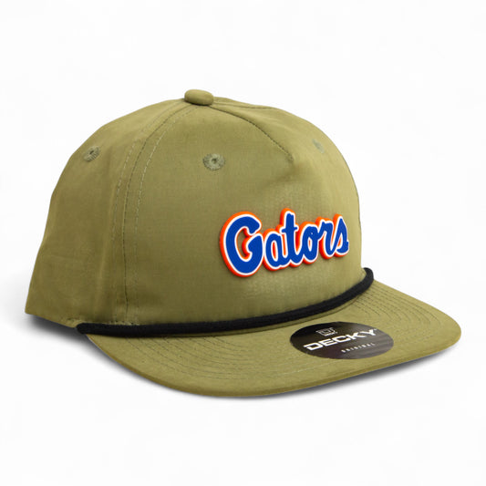 Florida Gators Script Blue 3D Classic Rope Hat- Loden/ Black