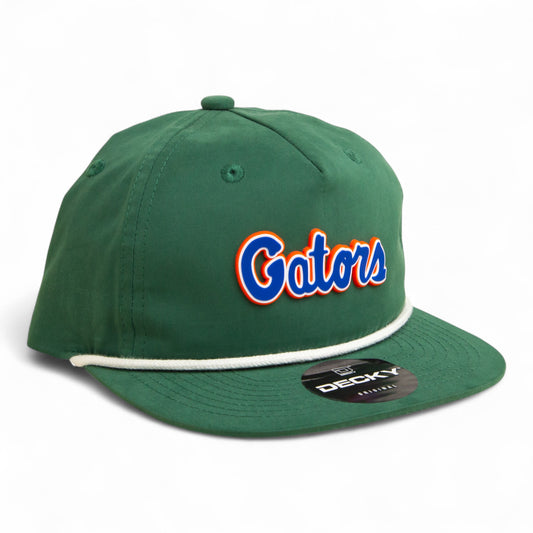 Florida Gators Script Blue 3D Classic Rope Hat- Forest/ White