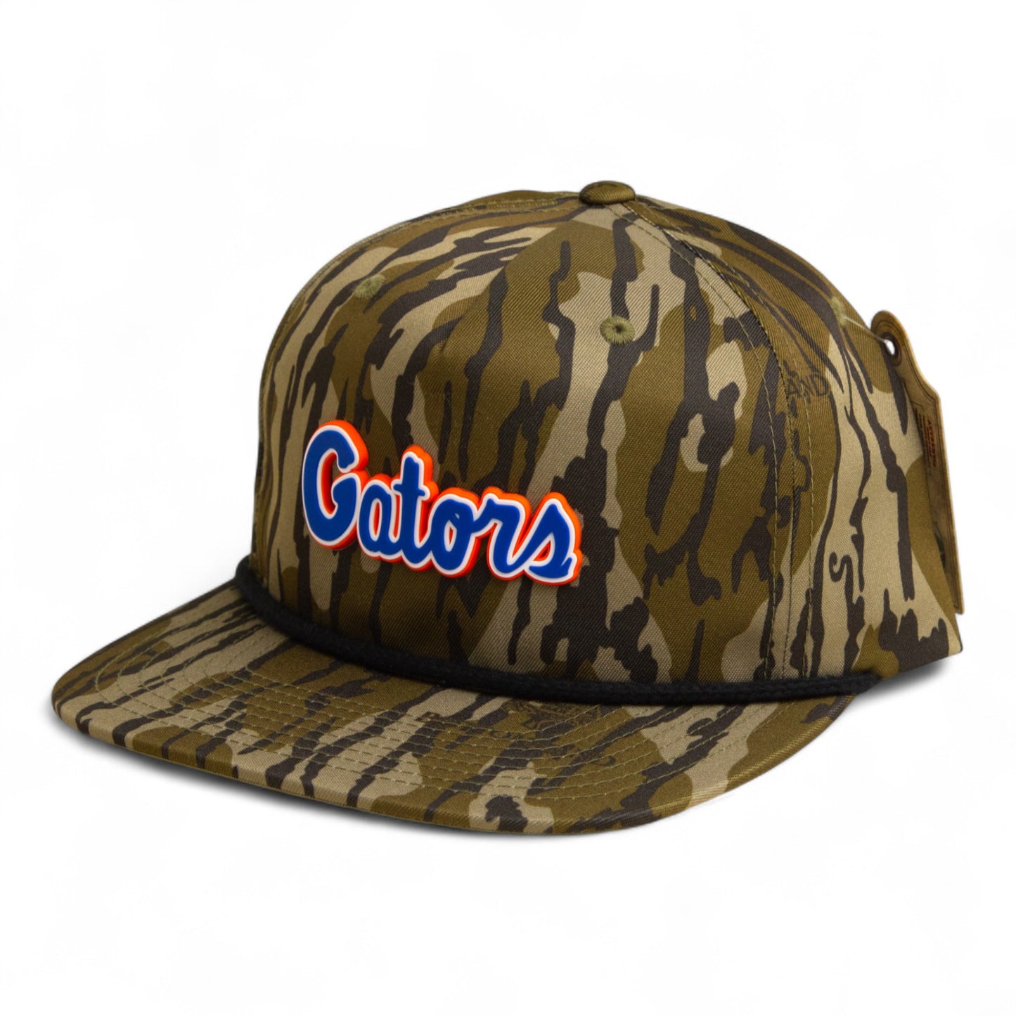 Florida Gators Script Blue 3D Umpqua Rope Hat- Mossy Oak Bottomland/ Black