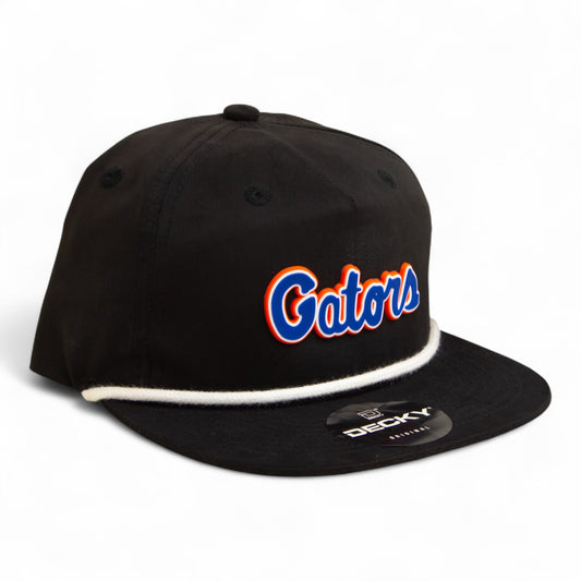 Florida Gators Script Blue 3D Classic Rope Hat- Black/ White
