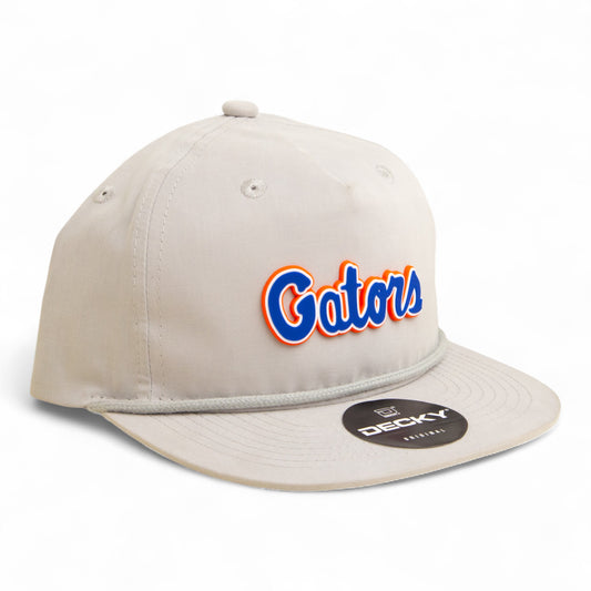 Florida Gators Script Blue 3D Classic Rope Hat- Grey