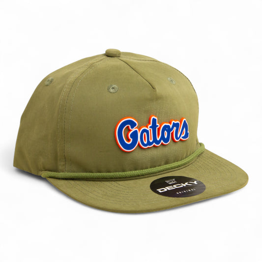 Florida Gators Script Blue 3D Classic Rope Hat- Loden