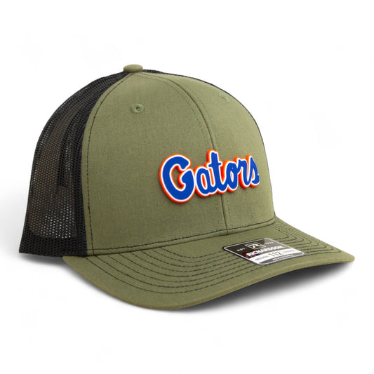 Florida Gators Script Blue 3D Snapback Trucker Hat- Loden/ Black