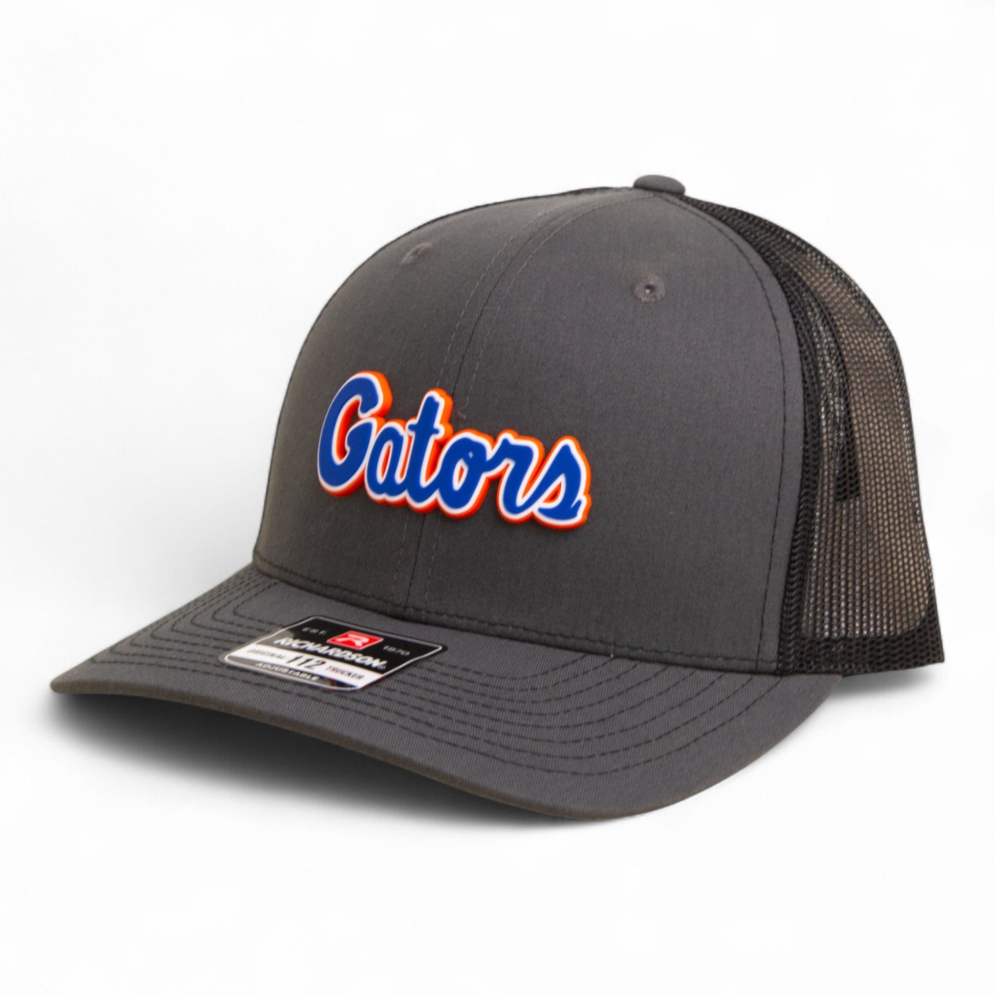 Florida Gators Script Blue 3D Snapback Trucker Hat- Charcoal/ Black