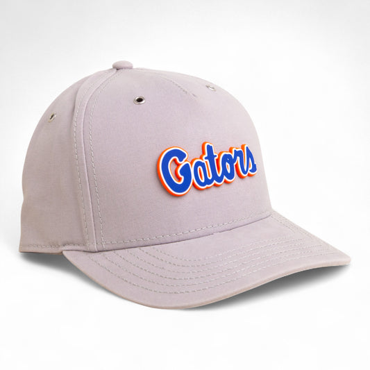 Florida Gators Script Blue 3D Snapback Canvas Hat- Grey