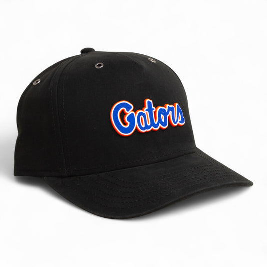 Florida Gators Script Blue 3D Snapback Canvas Hat- Black