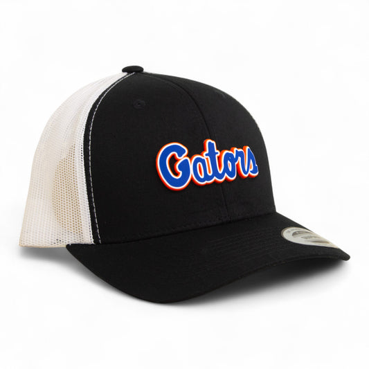Florida Gators Script Blue 3D YP Snapback Trucker Hat- Black/ White