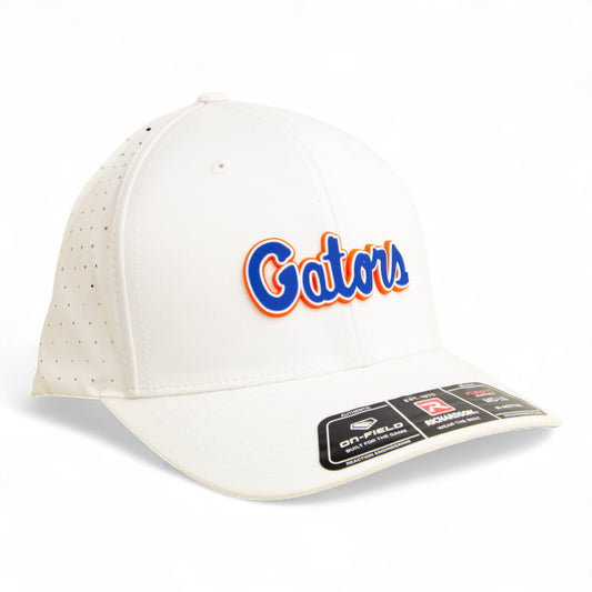 Florida Gators Script Blue 3D Laser Perf R-Flex Cap- White