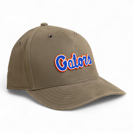 Florida Gators Script Blue 3D Snapback Canvas Hat- Olive