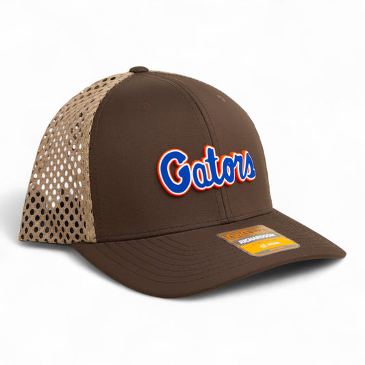 Florida Gators Script Blue 3D Snapback Tilikum Trucker Hat- Brown/ Tan