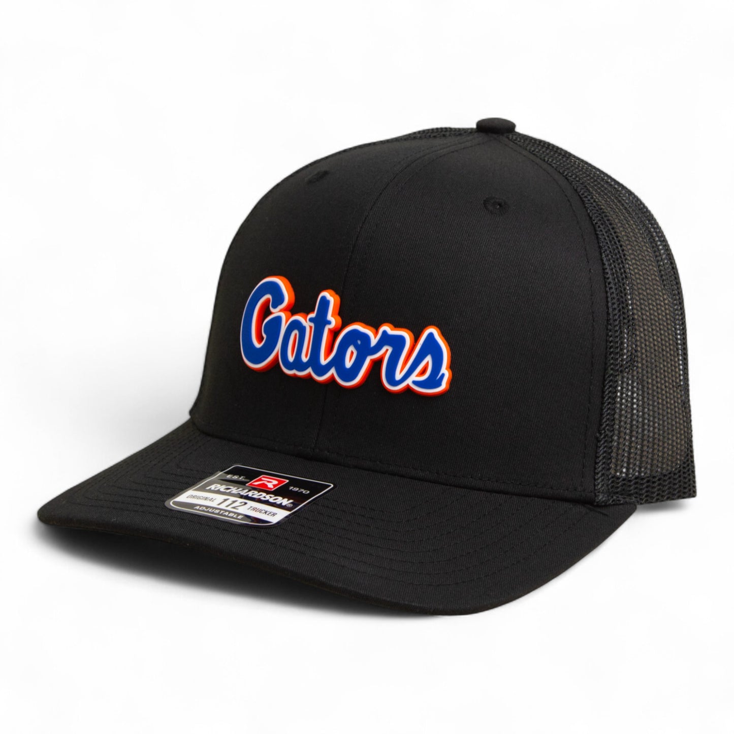 Florida Gators Script Blue 3D Snapback Trucker Hat- Black