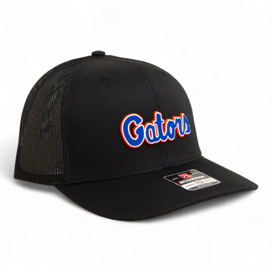 Florida Gators Script Blue 3D Snapback Trucker Hat- Black