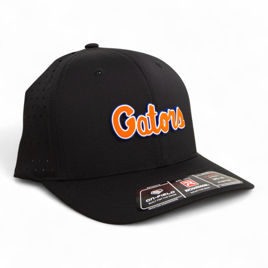Florida Gators Script Orange 3D Laser Perf R-Flex Cap- Black