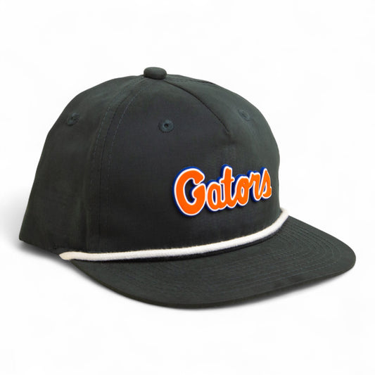Florida Gators Script Orange 3D Classic Rope Hat- Charcoal/ White