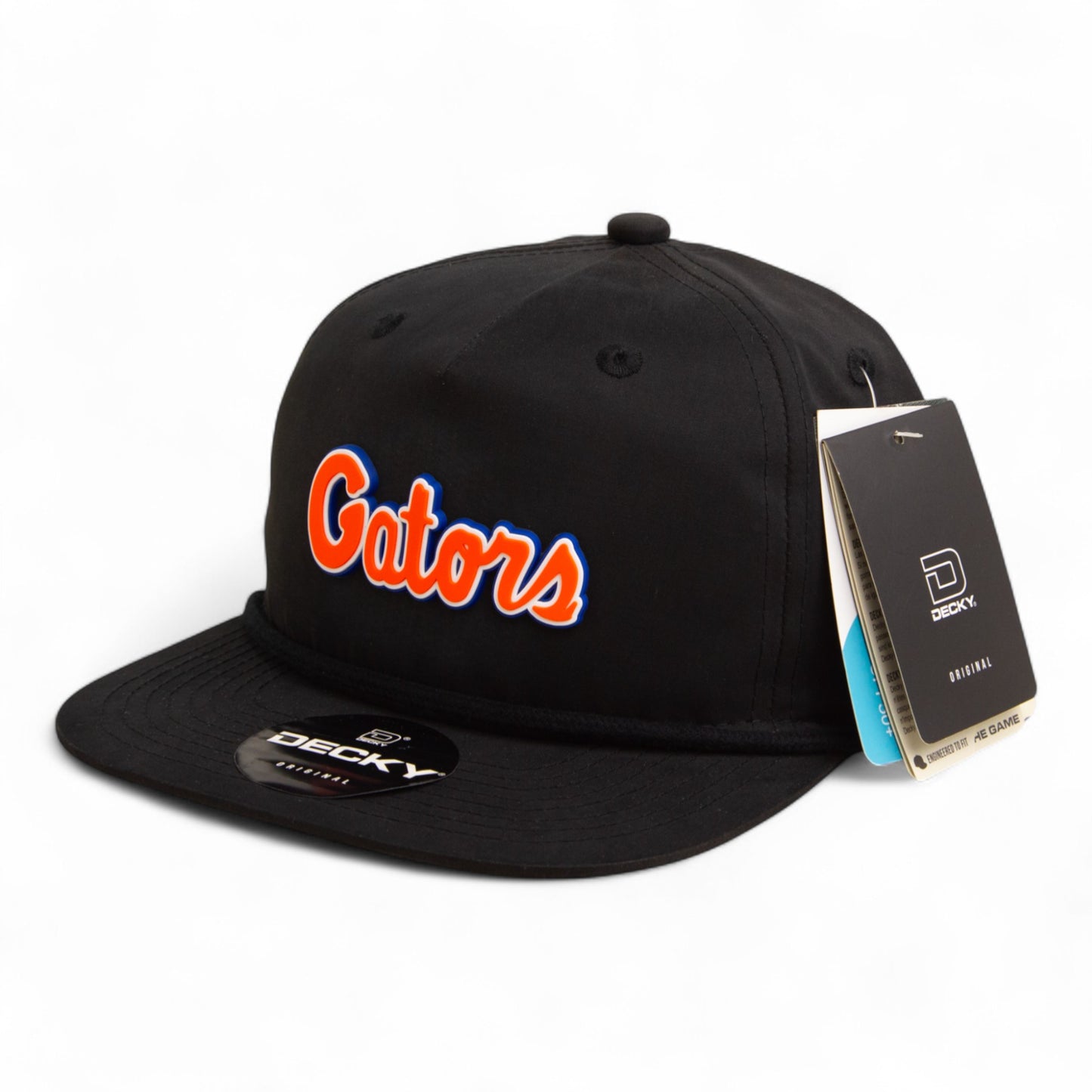 Florida Gators Script Orange 3D Classic Rope Hat- Black