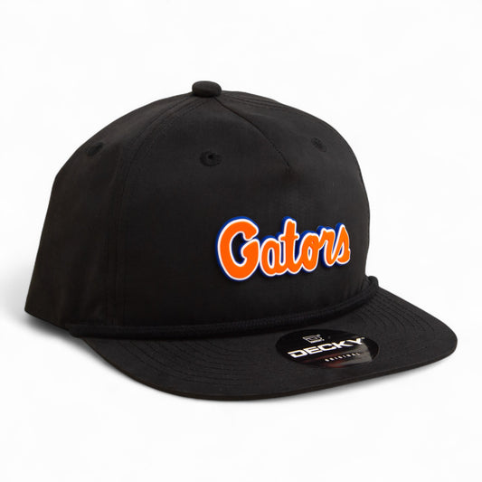 Florida Gators Script Orange 3D Classic Rope Hat- Black