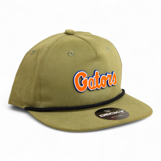 Florida Gators Script Orange 3D Classic Rope Hat- Loden/ Black