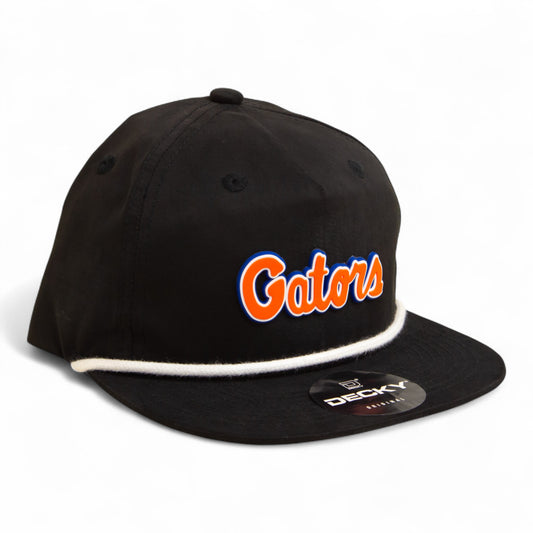 Florida Gators Script Orange 3D Classic Rope Hat- Black/ White