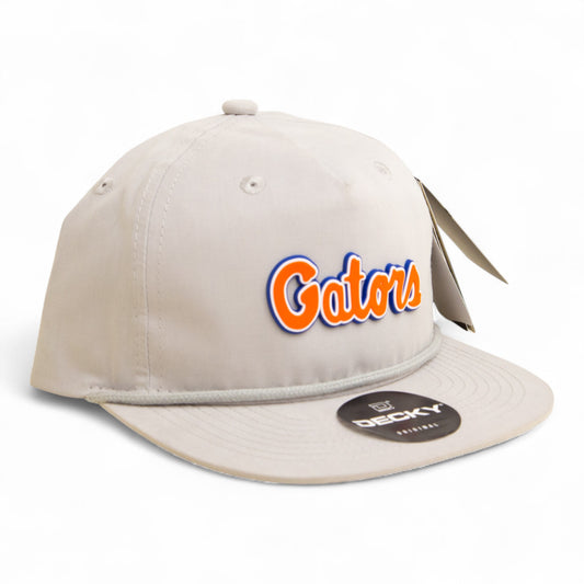Florida Gators Script Orange 3D Classic Rope Hat- Grey