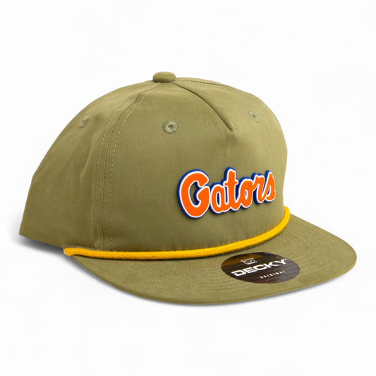 Florida Gators Script Orange 3D Classic Rope Hat- Loden/ Amber