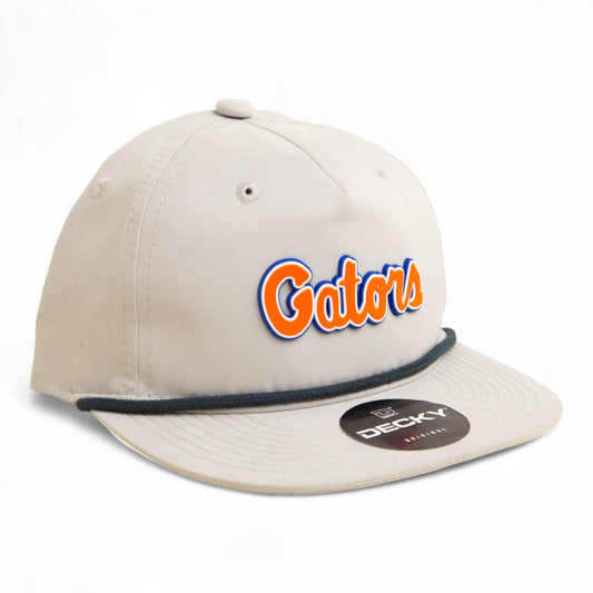 Florida Gators Script Orange 3D Classic Rope Hat- Grey/ Charcoal