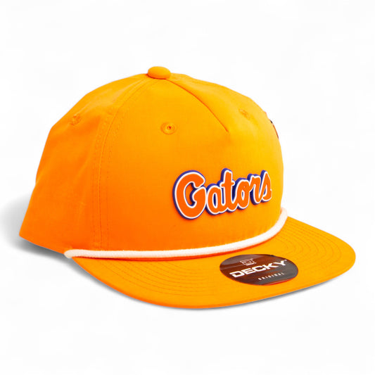 Florida Gators Script Orange 3D Classic Rope Hat- Orange/ White