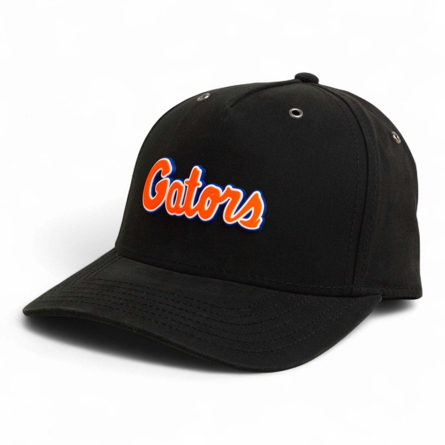 Florida Gators Script Orange 3D Snapback Canvas Hat- Black