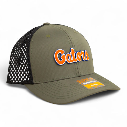 Florida Gators Script Orange 3D Snapback Tilikum Trucker Hat- Loden/ Black
