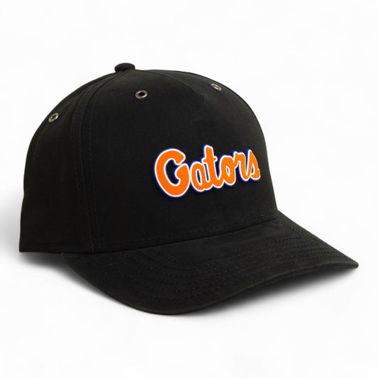 Florida Gators Script Orange 3D Snapback Canvas Hat- Black