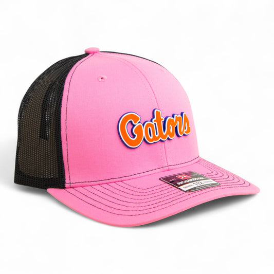 Florida Gators Script Orange 3D Snapback Trucker Hat- Pink/ Black