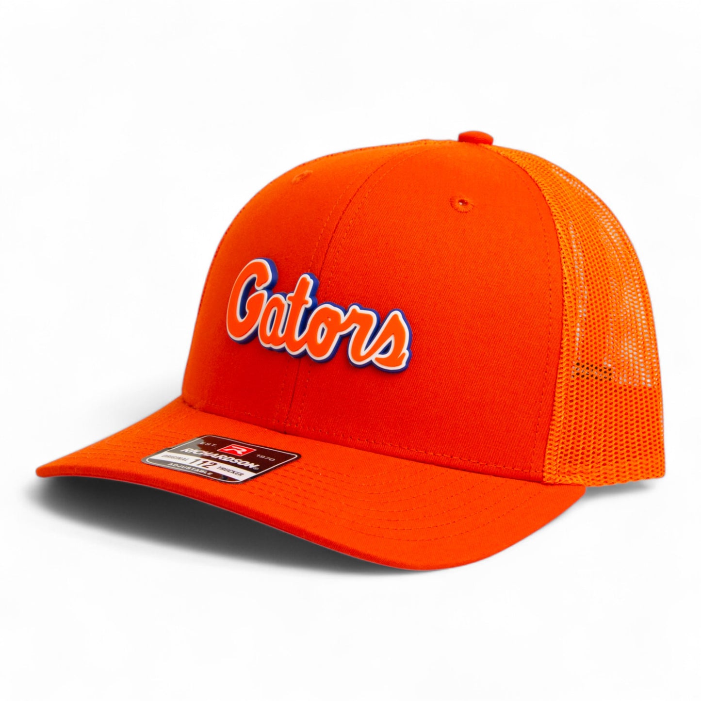 Florida Gators Script Orange 3D Snapback Trucker Hat- Orange