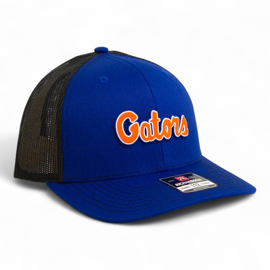 Florida Gators Script Orange 3D Snapback Trucker Hat- Royal/ Black