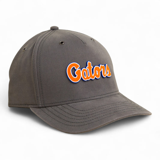 Florida Gators Script Orange 3D Snapback Canvas Hat- Charcoal