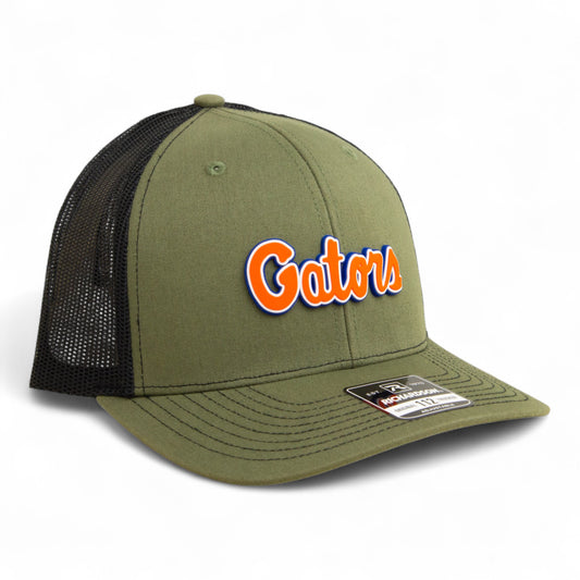 Florida Gators Script Orange 3D Snapback Trucker Hat- Loden/ Black