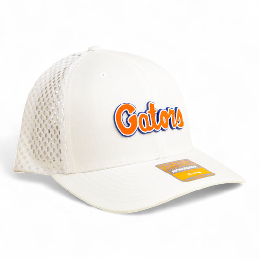 Florida Gators Script Orange 3D Snapback Tilikum Trucker Hat- White