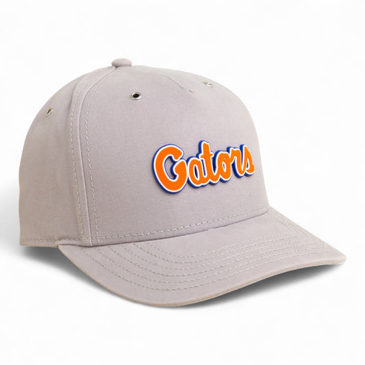 Florida Gators Script Orange 3D Snapback Canvas Hat- Grey