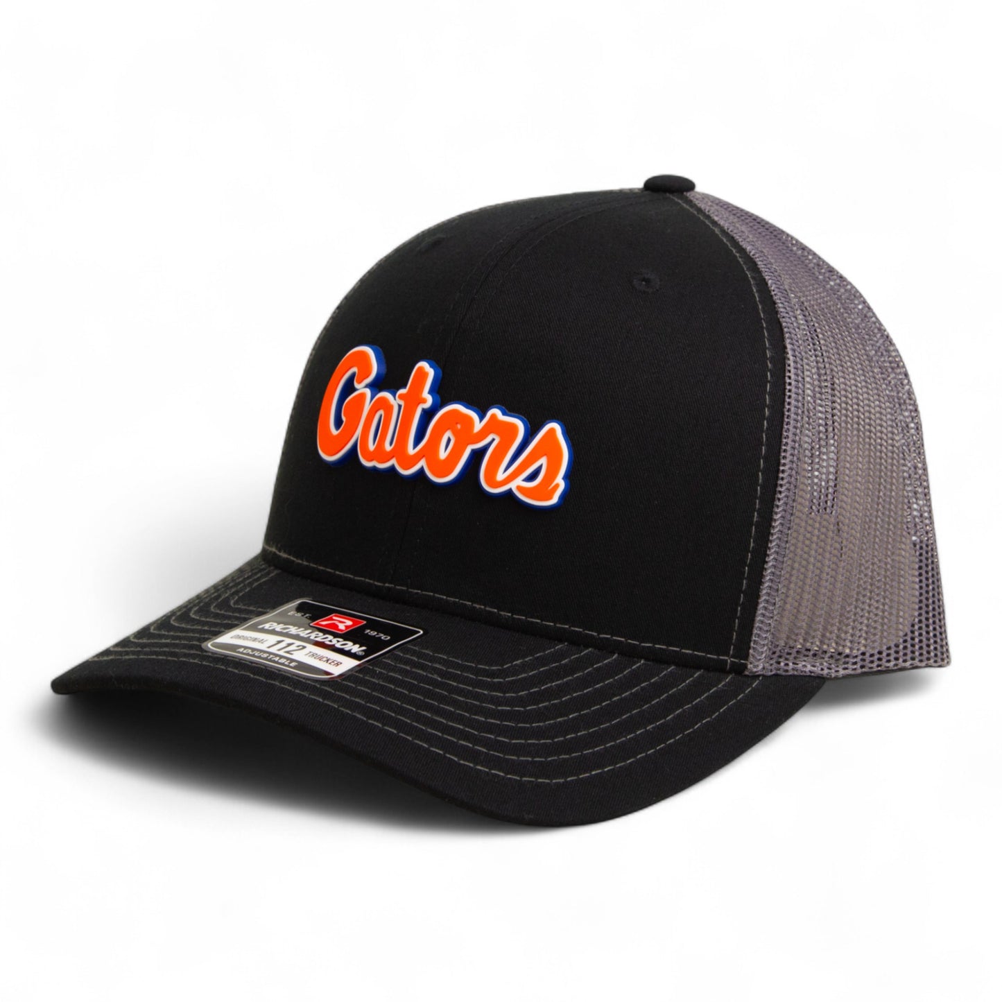 Florida Gators Script Orange 3D Snapback Trucker Hat- Black/ Charcoal