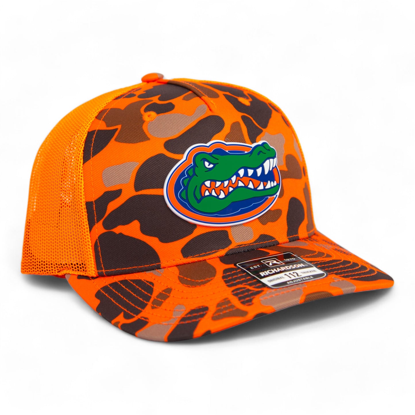 Florida Gators Snapback Trucker Hat- Blaze Duck Camo/ Blaze