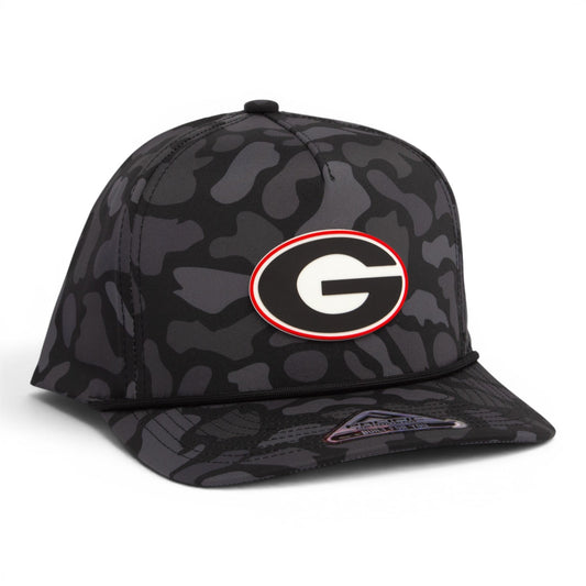 Georgia Bulldogs Power G 3D Duck Camo Rope Hat- Blackout