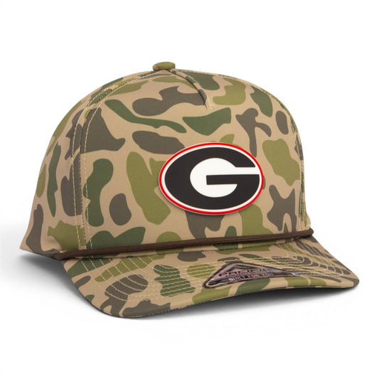 Georgia Bulldogs Power G 3D Duck Camo Rope Hat- Coastland