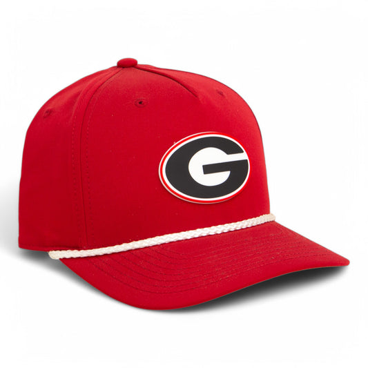 Georgia Bulldogs Power G 3D Five Panel Classic Rope Hat- Red/ White