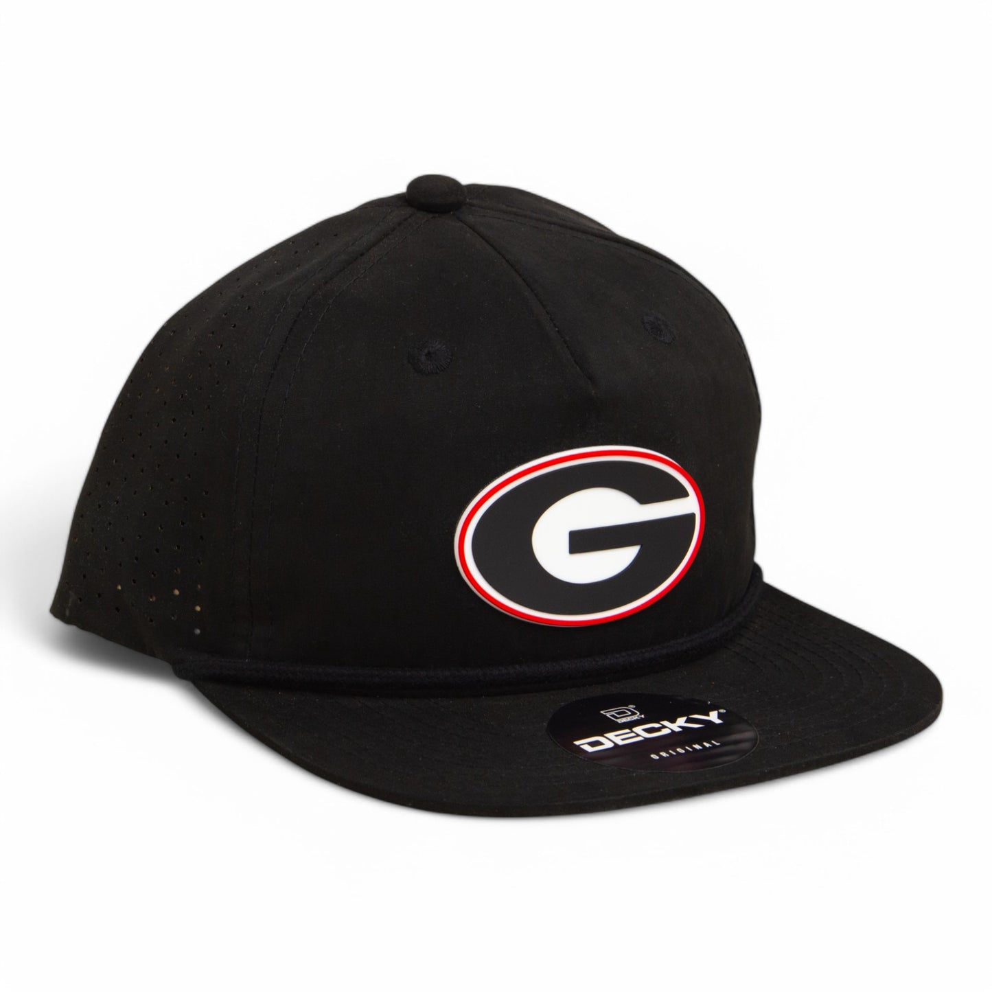 Georgia Bulldogs Power G 3D Perforated Rope Hat- Black