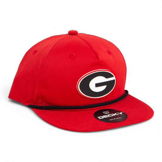 Georgia Bulldogs Power G 3D Classic Rope Hat- Red/ Black