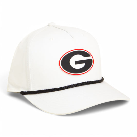 Georgia Bulldogs Power G 3D Five Panel Classic Rope Hat- White/ Black