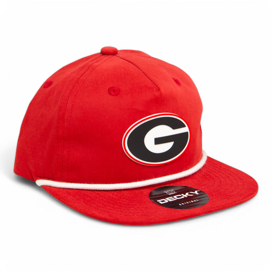 Georgia Bulldogs Power G 3D Classic Rope Hat- Red/ White
